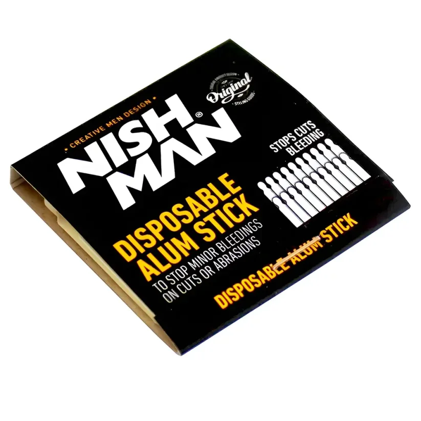 NishMan Disposable Alum Stick 20 ks - Kamencové sirky pro zastavení krvácení při holení