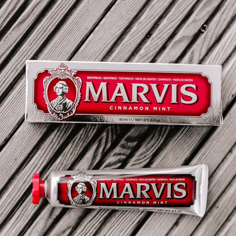 Marvis Tooth Paste Cinnamon Mint 3 x 85 ml - Zubní pasta s příchutí skořice a máty