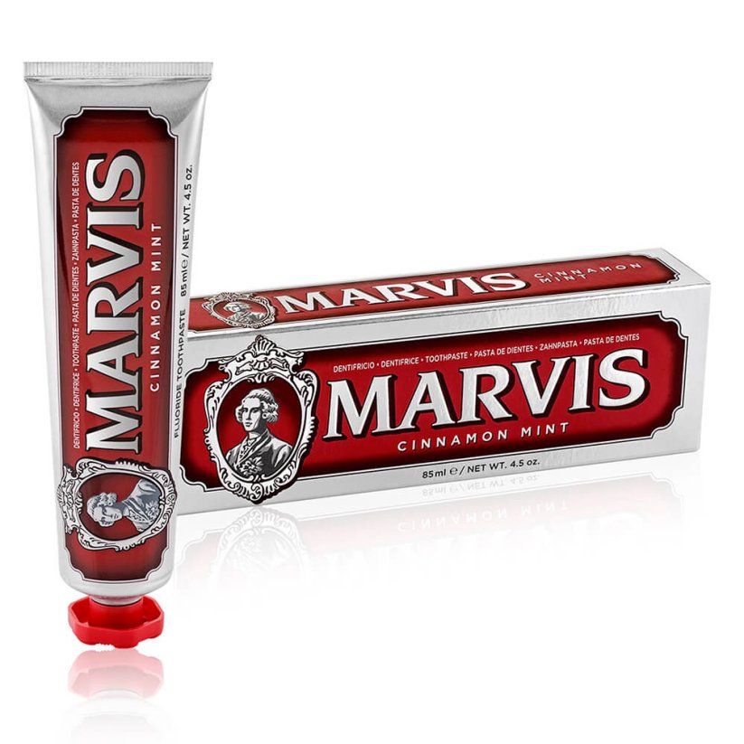 Marvis Tooth Paste Cinnamon Mint 3 x 85 ml - Zubní pasta s příchutí skořice a máty