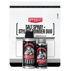 Uppercut Salt Spray & Powder Styling Duo Kit 150 ml + 20 g - Dárková sada pro muže se slaným sprejem a pudrem na styling účesu