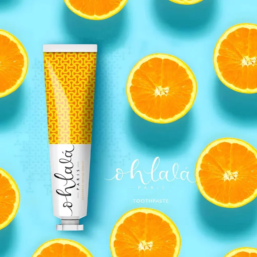 Ohlalá Orange Mint Toothpaste Zubní pasta s příchutí pomeranče a máty 75 ml