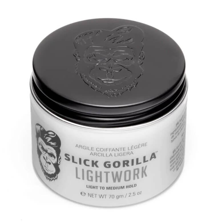 Slick Gorilla Lightwork Matt Clay 70 g - Velmi lehká hlína na vlasy pro matný styling účesu