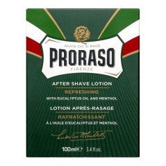 Proraso Aftershave Lotion Refreshing Eucalyptus 100 ml - Voda po holení se svěžím mentolem a eukalyptem