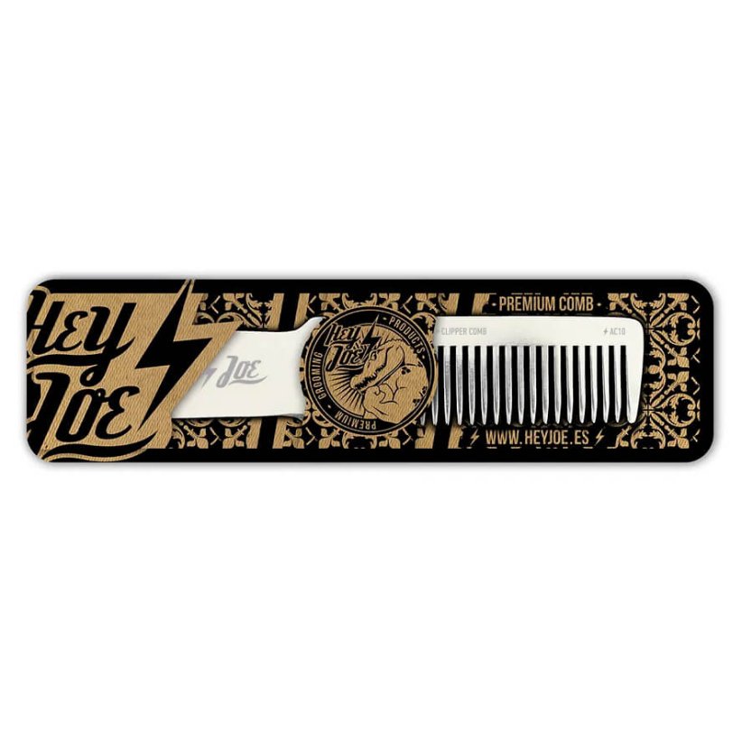 Hey Joe Premium Aluminium Hair comb - Kovový hřeben na vlasy