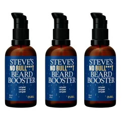 Steves Beard Booster Set 3x30 ml - Elixír pro podporu růstu vousů (3 měsíční kůra)