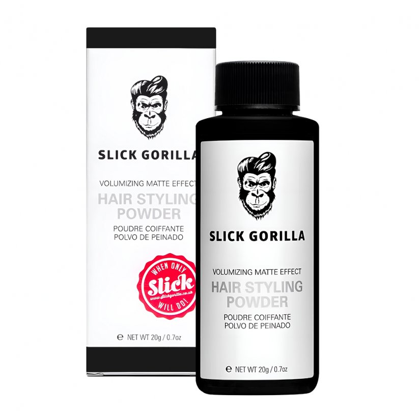 Slick Gorilla Hair Styling Powder Stylingový pudr na vlasy 3×20 g