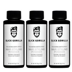 Slick Gorilla Matt Hair Styling Powder Set  3×20 g - Sada tří pudrů na vlasy pro styling účesu