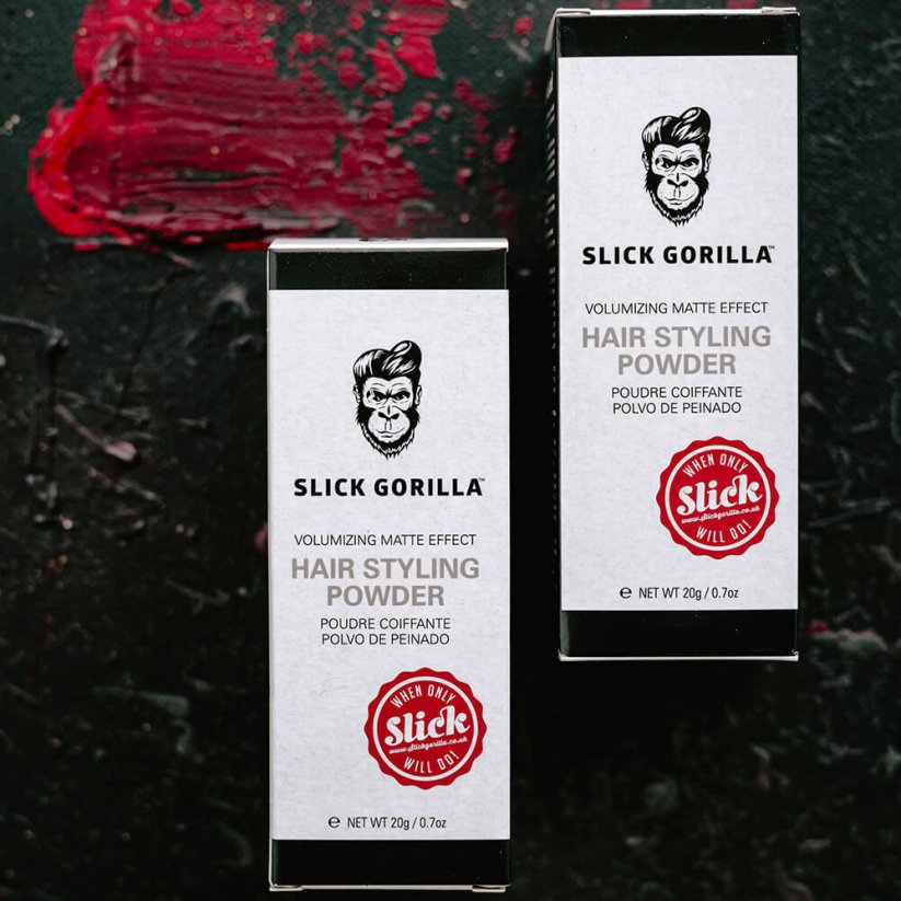 Slick Gorilla Matt Hair Styling Powder Set  3×20 g - Sada tří pudrů na vlasy pro styling účesu