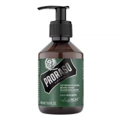 Proraso Beard Shampoo Refreshing Eucalyptus 200 ml - Šampon na vousy s osvěžujícím mentolem a eukalyptem