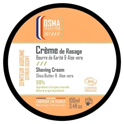Osma Shaving Cream Organic Citrus 100 ml - Krém na holení se svěží vůní citrusu