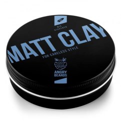 Angry Beards Mič Bjůkenem Matt clay Jíl na vlasy 120 g