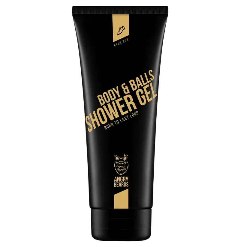 Angry Beards Shower Gel Body & Balls Ryan Run 230 ml - Sprchový gel pro muže s vůní citrusů a jalovce