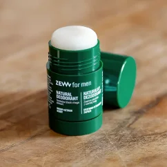 Zew for men Natural Deodorant with Black Chaga 30 g - Tuhý deodorant s dřevitou a citrusovou vůní pro muže