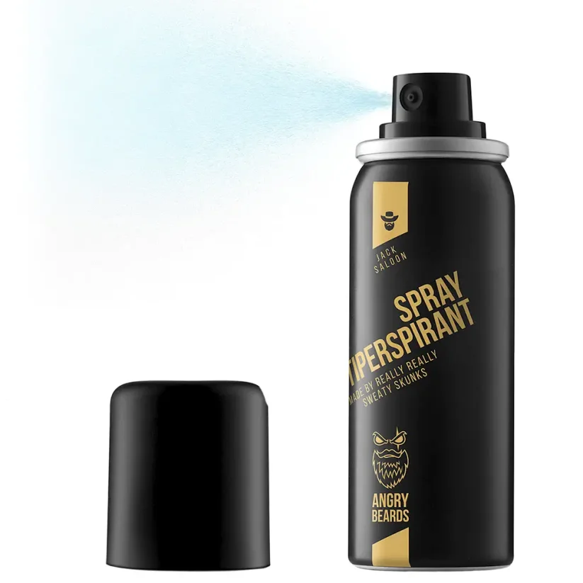 Angry Beards Antiperspirant Spray Jack Saloon 50 ml - Pánský antiperspirant ve spreji proti pocení