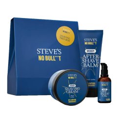 Steves Shaving Trio Box - Dárková sada pro muže na oholení vousů i hlavy