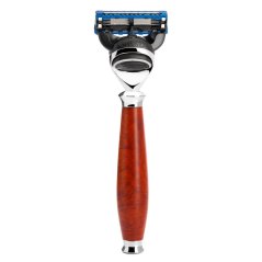 Mühle Purist Briar Wood R59 Gillette Fusion Holící strojek s dřevěnou rukojetí
