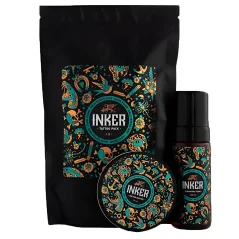 Pan Drwal Inker Tattoo Pack Cleansing Foam & Butter - Sada krému a čistící pěny pro péči o tetování