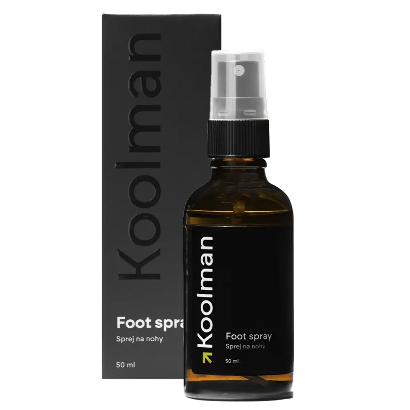 Koolman Foot Spray 50 ml - Antibakteriální sprej na nohy proti zápachu i plísním
