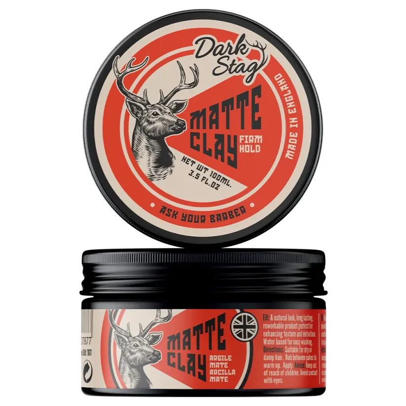 Dark Stag Matte Clay Firm Hold 100 ml - Matná hlína na vlasy