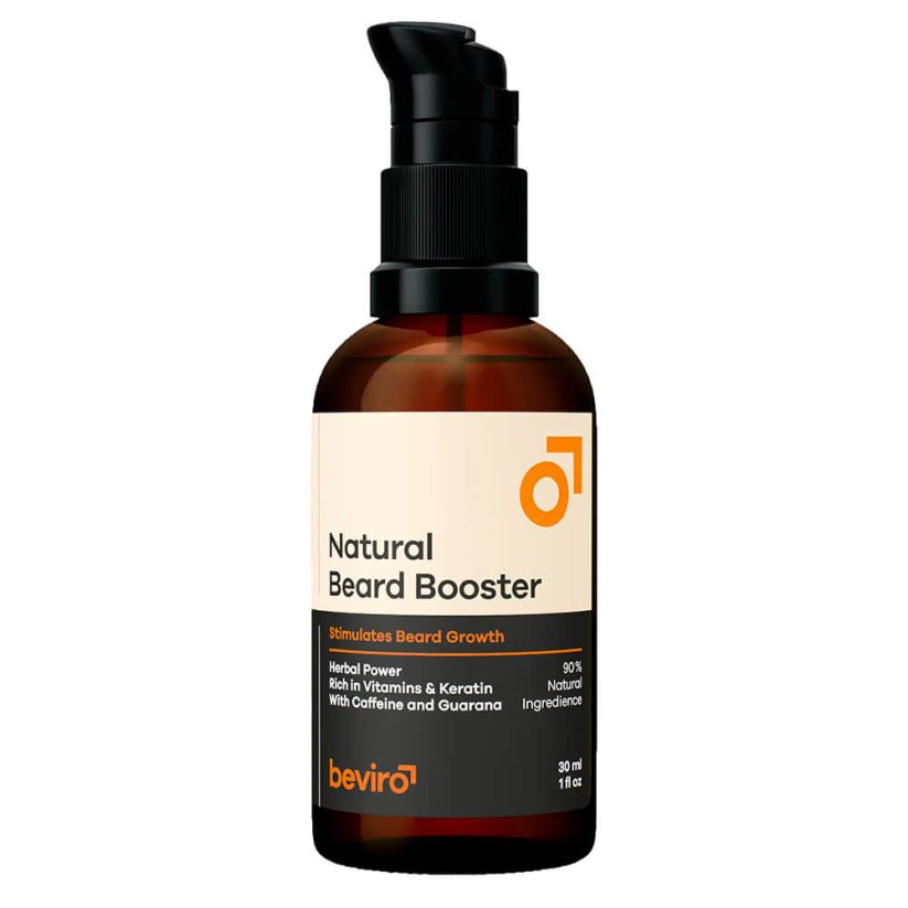 Beviro Natural Beard Booster 3 měsíční kůra pro růst vousů 3 x 30 ml