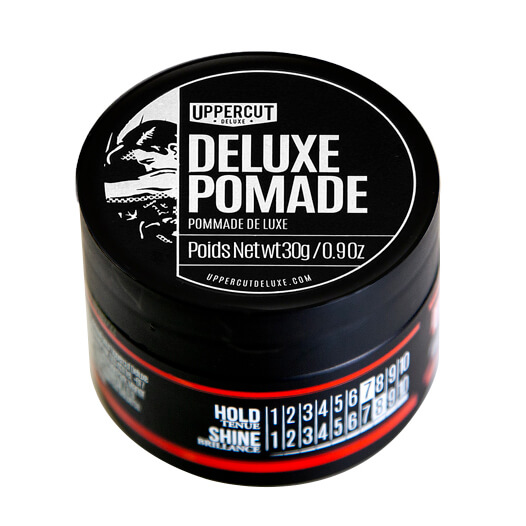 Uppercut Deluxe Pomade with Strong Hold Midi Tins 30 g - Pomáda na vlasy se středně silnou fixací a mokrým efektem účesu