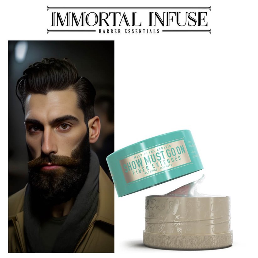 Immortal Infuse Show Must Go On Fiber Pomáda na vlasy s keratinem 150 ml