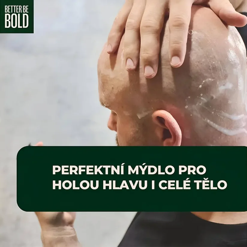 Better Be Bold Solid Bald Head & Body Wash Bar 100 g - Tuhé mýdlo na holou hlavu i tělo