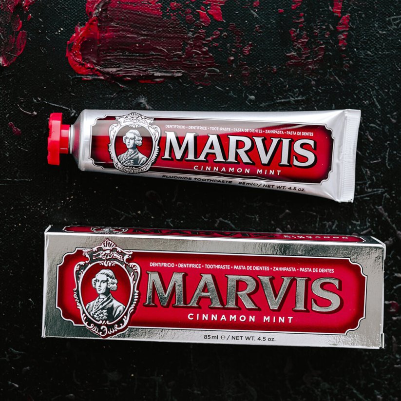 Marvis Tooth Paste Cinnamon Mint 3 x 85 ml - Zubní pasta s příchutí skořice a máty