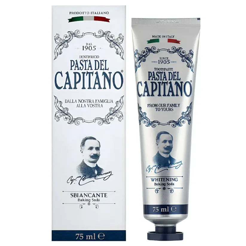 Pasta del Capitano 1905 Whitening Baking Soda Bělíci zubní pasta se sodou 75 ml