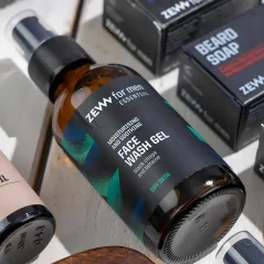 Zew for men Face Wash Gel with Black Chaga & Betaine 100 ml - Mycí gel na obličej pro suchou pokožku