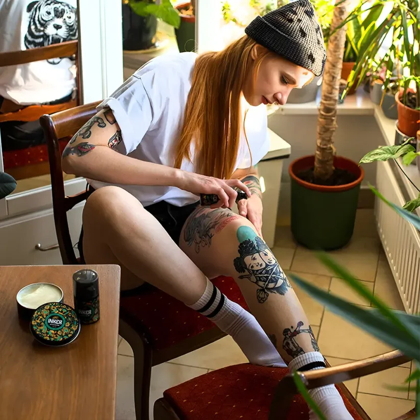 Pan Drwal Inker Tattoo Pack with Cleansing Foam & Cream - Sada másla a čistící pěny pro péči o tetování