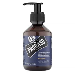 Proraso Beard Wash Shampoo Azur Lime 200 ml - Šampon na vousy se svěží vůní citrusů