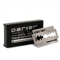Parker Premium Double Edge Klasické celé žiletky na holení (5 ks)