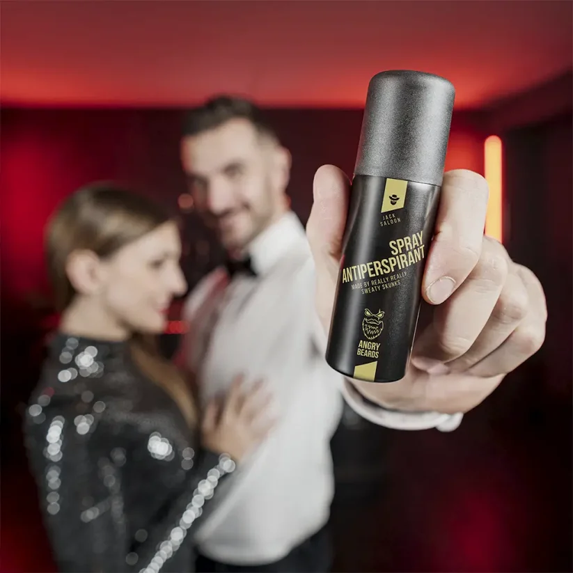 Angry Beards Antiperspirant Spray Jack Saloon 50 ml - Pánský antiperspirant ve spreji proti pocení