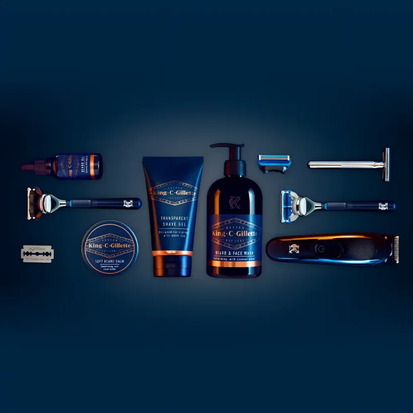 Gillette King C. Beard & Fase Wash Šampon na vousy a obličej 350 ml