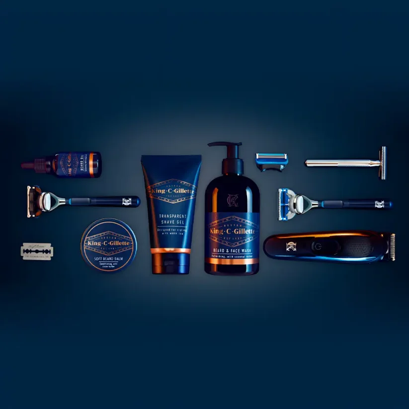 Gillette King C. Beard & Face Wash Šampon na vousy a obličej 350 ml