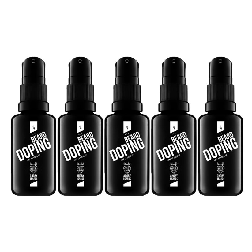 Angry Beards Starter Pack Beard Boosting Sada na posílení růstu vousů - 5 měsíční kůra