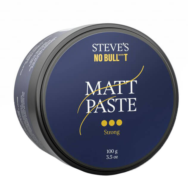 Steves Matt Paste Strong Hold 300 g - Matná pasta na vlasy se silnou fixací