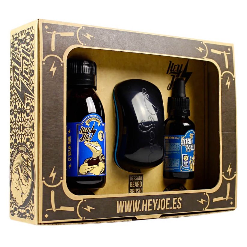 Hey Joe Bearded Survival Kit Delux Acid Melon Nº3 - Dárková sada pro vousáče