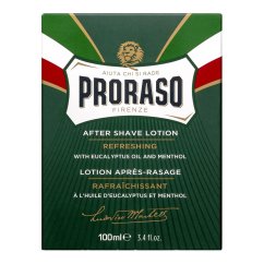 Proraso Aftershave Lotion Refreshing Eucalyptus 100 ml - Voda po holení se svěžím mentolem a eukalyptem