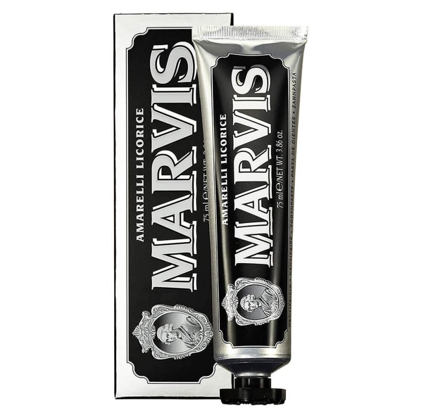 Marvis Toothpaste Amarelli Licorice 85 ml - Zubní pasta s příchutí lékořice