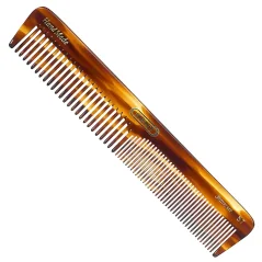 Kent Handmade Dressing Table Comb A 5T - Hřeben na vlasy se dvěma šířkami zubů (17,5 cm)