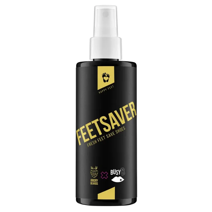 Angry Beards Saver Set Shoe & Feet Spray 4x200 ml - Velká sada sprejů do bot a na nohy proti zápachu