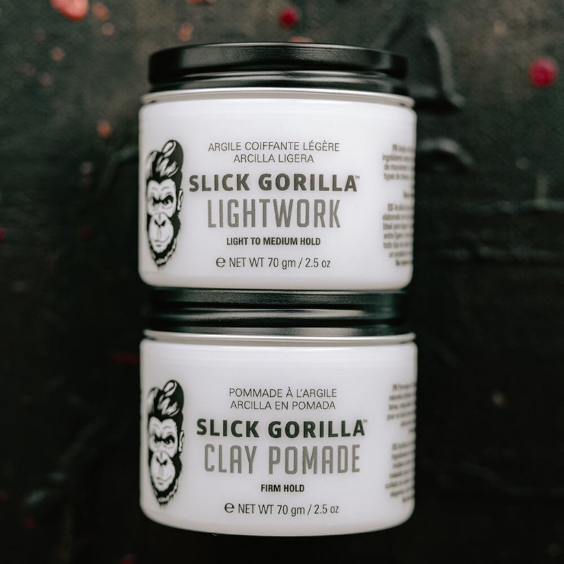 Slick Gorilla Lightwork Matt Clay 70 g - Velmi lehká hlína na vlasy pro matný styling účesu