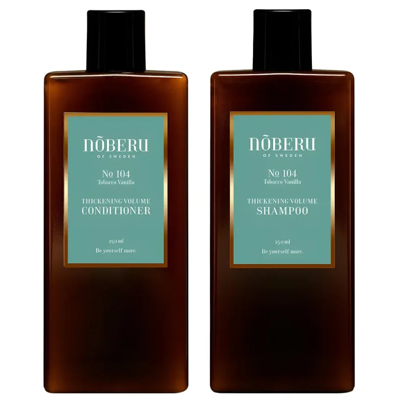 Noberu Volume Duo Set with Shampoo & Conditioner - Dárková sada pro muže s šamponem a kondicionérem pro objem vlasů