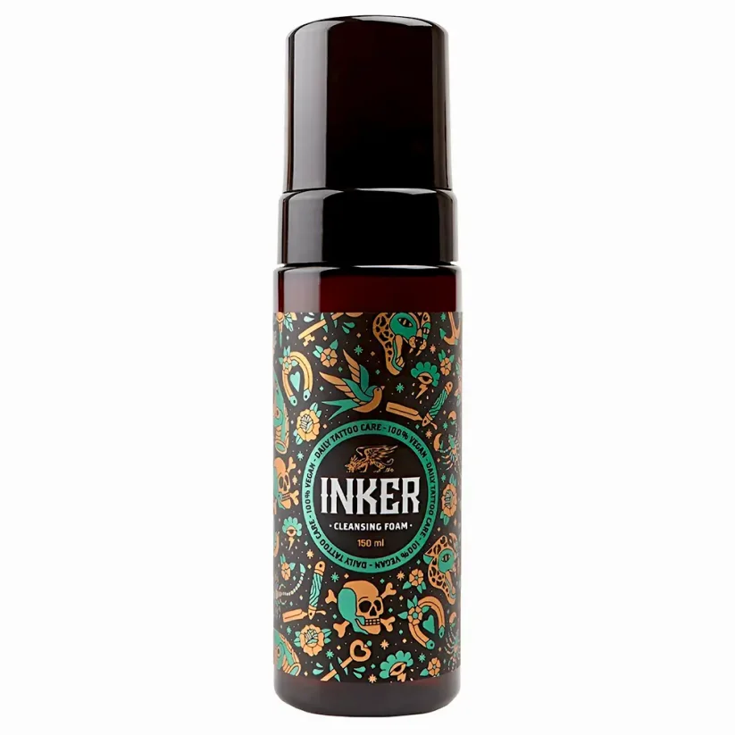 Pan Drwal Inker Tattoo Pack with Cleansing Foam & Cream - Sada másla a čistící pěny pro péči o tetování