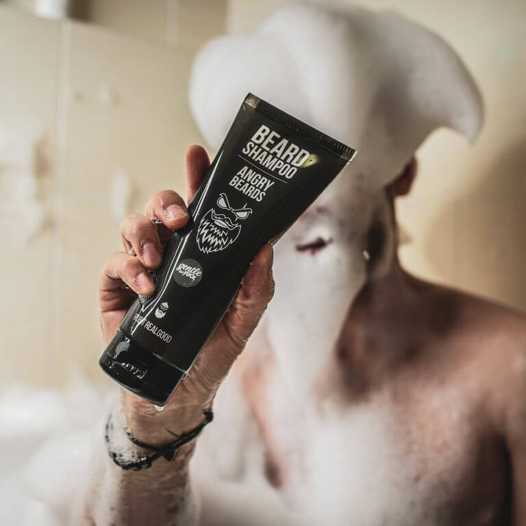 Angry Beards Beard Grooming Set Jack Saloon with Beard Shampoo, Oil & Balm - Dárková sada pro péči o vousy