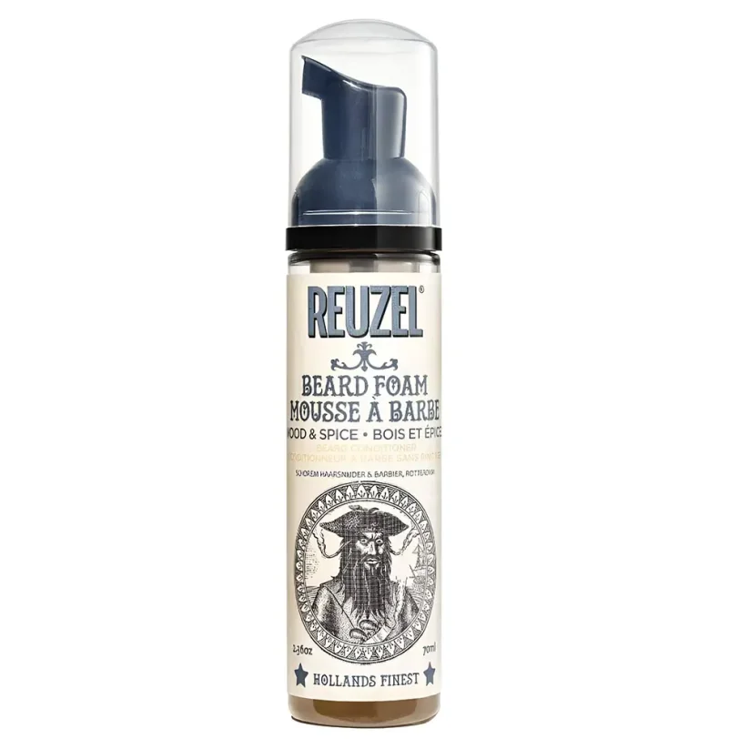 Reuzel Wood & Spice Beard Foam Vyživující pěna na vousy 70 ml