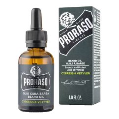 Proraso Beard Oil Cypress & Vetyver 30 ml - Olej na vousy s dřevitou vůní cypřiše a vetiveru