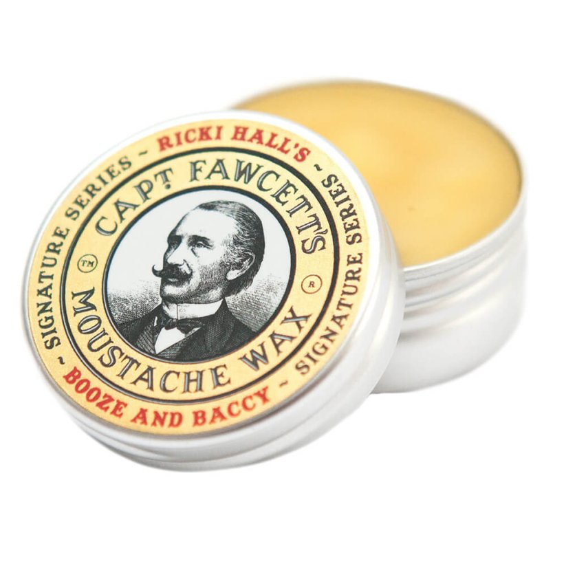 Captain Fawcett Ricki Hall's Booze & Baccy Vosk na knír 15 ml